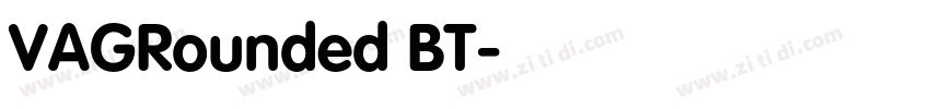 VAGRounded BT字体转换